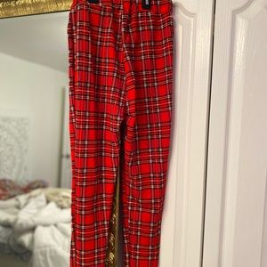 SHEIN plaid strechy pants